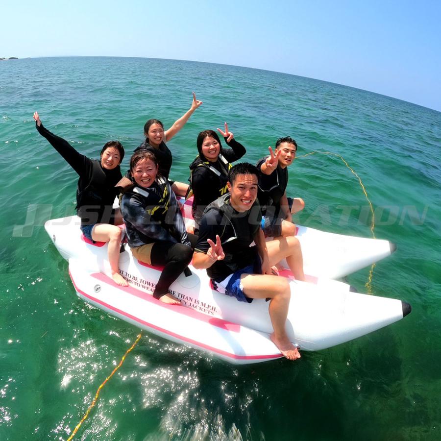 HANT(アウトドア) バナナボート 3人乗り 1列 ウォータースレッド