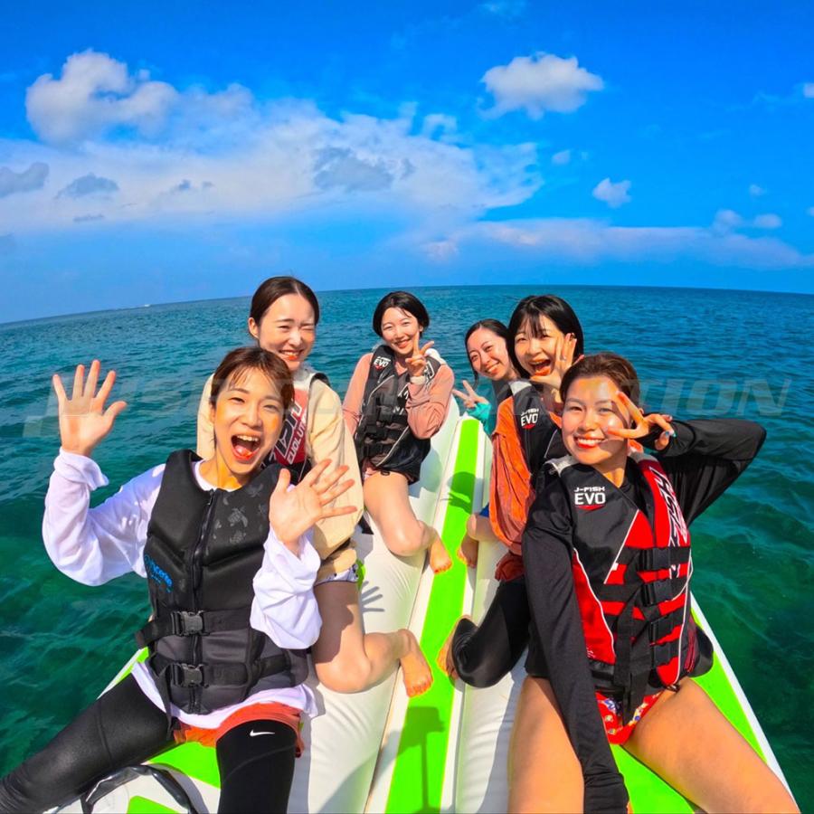 HANT（ハント） バナナボート 8人乗り 1列 ウォータースレッド : ネオ