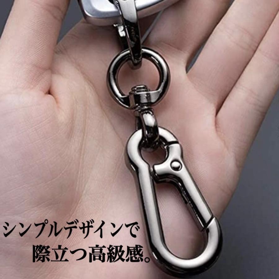 日本正規代理店品 カラビナ Dリング キーホルダー ブラック 鍵 キーリング 紛失 防止 カラビナ Dリング キーホルダー ブラック 鍵 キーリング 紛失 防止