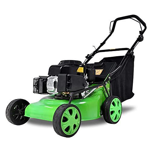 特売新入荷特価 Haige エンジン 芝刈機 芝刈り機 3 5馬力 4サイクル 3 5馬力 草刈機 刈払機 手押し式 刈り幅390mm 手押し式 刈高10段調整 Hg Esn158t 緑 A B0215xn2 2510 Neopresageヤフーショッピング店 即納商品の