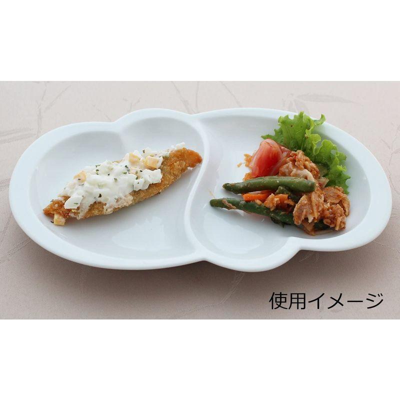 有田焼 ハートの 仕切り皿 2枚セット 白 ID-60-01-1 【保存版】
