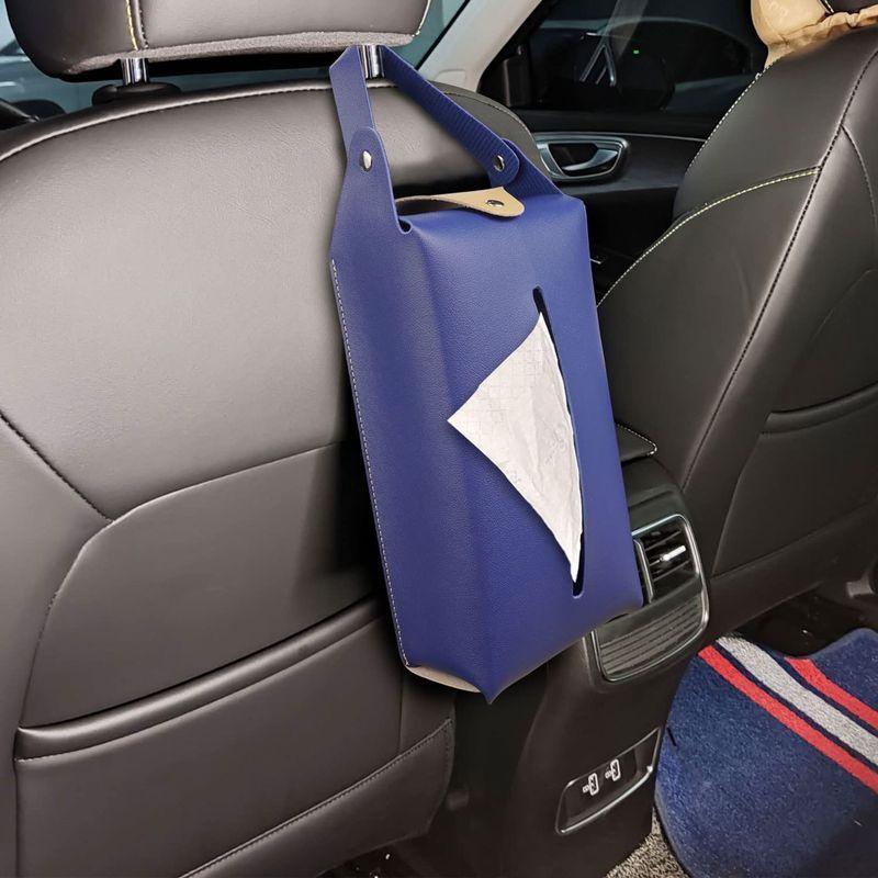22年新登場ティッシュケース 吊り下げ 車用 ティッシュカバー 後部座席 ティッシュボックス 春の新作 Puレザー製 壁掛け