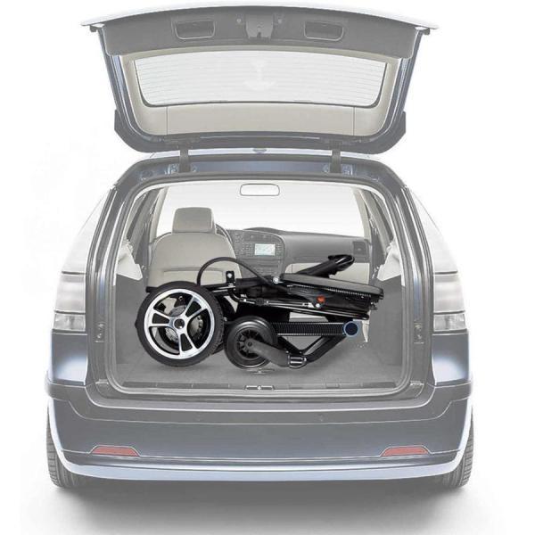 ✨美品✨ 電動車椅子、軽量炭素繊維アルミニウム合金フレーム 300W モーター 20AH リチウム電池 折りたたみ式スマートブレーキ電動車椅子 【ZYX2099712291】(75280円)