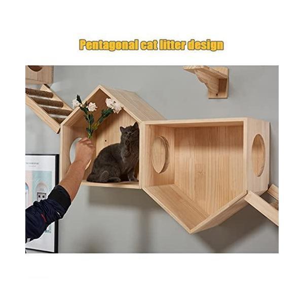 大型高級ペット猫アクティビティ家具壁掛け無垢材猫登山フレーム猫引っかき柱猫巣ジャンプ台登山ラダー吊り橋猫ラックセット 大型高級ペット猫アクティビティ家具壁掛け無垢材猫登山フレーム猫引っかき柱猫巣ジャンプ台登山ラダー吊り橋猫ラックセット