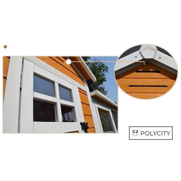 USED 特大別荘 飼育ケージ 大型 ペットケージ 鶏 鴨 はと うさぎ 室内外兼用 取り付けやすい 天然杉材 防腐材 木製 212*83*125cm 組立式 【HOV2830966820】(101498円)