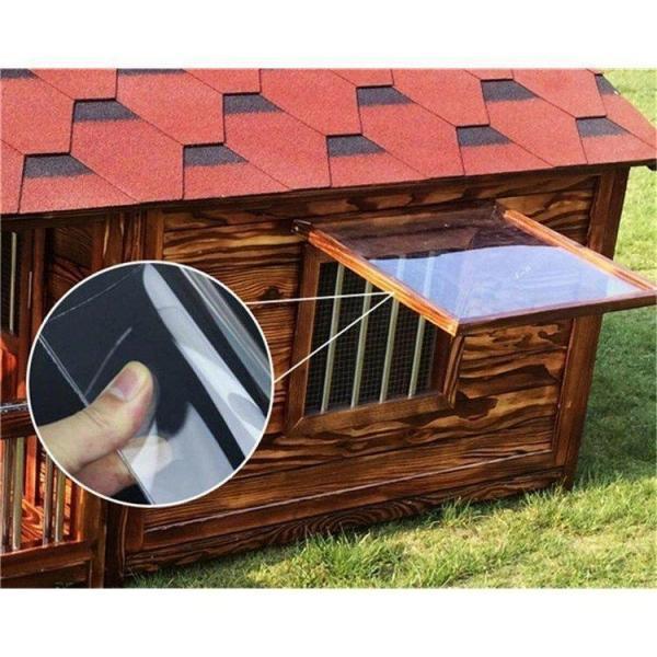 お値下げ 豪華犬別荘 庭付き ペットハウス 家庭用 犬小屋 窓2点窓1点 網戸 ドア付き 犬舎 外飼い 炭化板 木製 飼育ケージ 簡単組立 丈夫 室外 野外 通気性 防水 防腐 【FKP9057872733】(32475円)