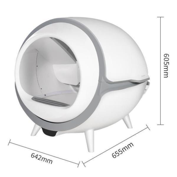 新春SALE！ 猫 トイレ 全自動トイレ 猫用 トイレ 大型 多頭飼い 猫トイレ本体 おしゃれ 猫 自動トイレ消臭 猫砂 掃除 飛び散り防止 UV消毒 掃除簡単 重量監視 ねこ ネコ 【ZYX7964774019】(28556円)