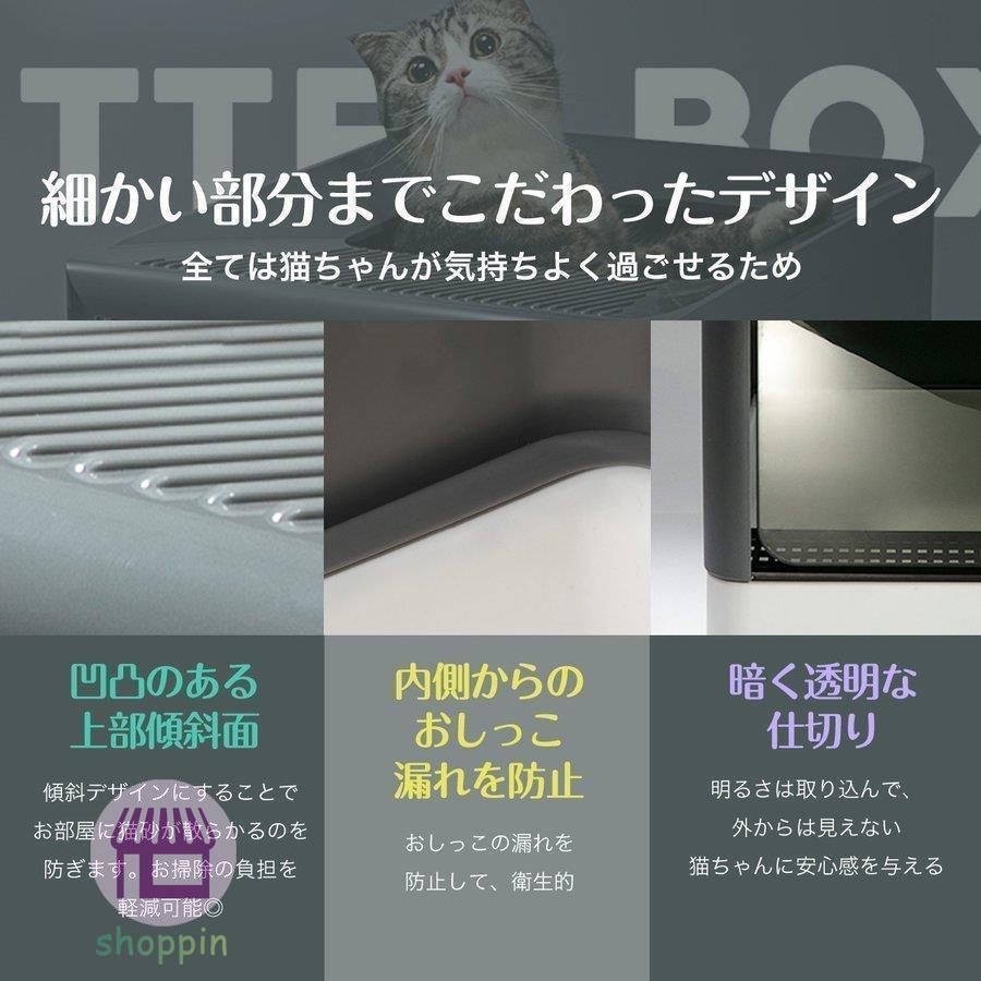 クリスマス 猫 トイレ システム スライド式 大型 おしゃれ メガトレー ネコ カバー トイレ 猫用 猫砂 防臭 猫トイレ ネコトイレ 収納 持ち運び トイレ ／