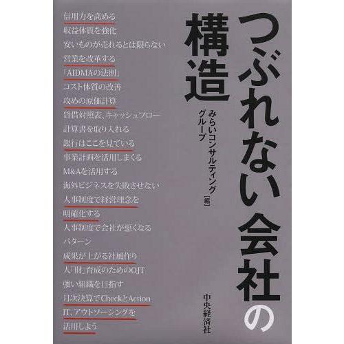 【送料無料】[本/雑誌]/つぶれない会社の構造/みらいコンサルティンググループ/編(単行本・ムック)｜neowing