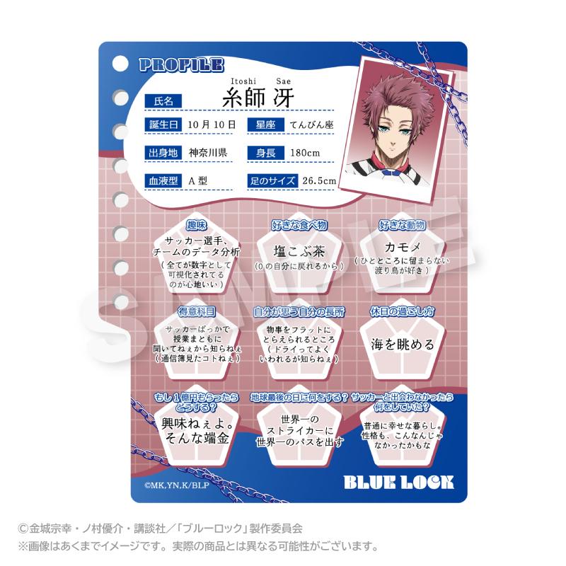 2026/07発売 [グッズ]/ブルーロック プロフィール帳風キーホルダー 糸