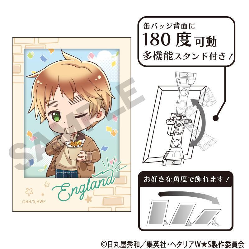 2026/09発売 [グッズ]/ヘタリア World☆Stars アート缶バッジ イギリス