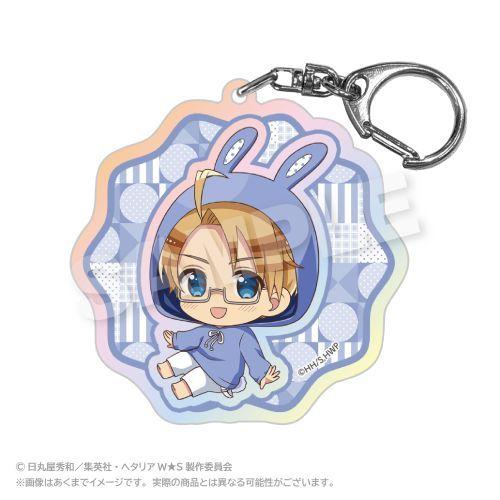 2026/02発売 [グッズ]/ヘタリア World☆Stars ホログラムキーホルダー