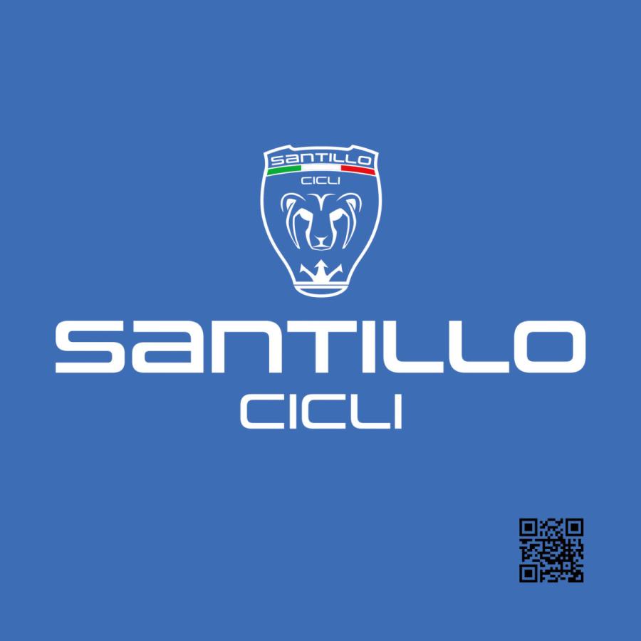 Santillo Cicli 　眼鏡ふきクロス　ブランドロゴ：ブルー　サンティッロ　サンティッロ チクリ | 