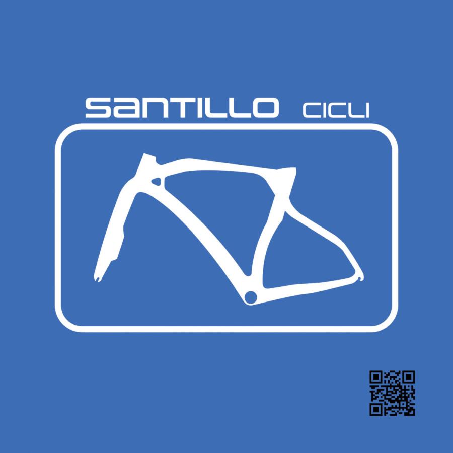 Santillo Cicli 眼鏡ふきクロス　ブランドフレーム：ブルー　サンティッロ　サンティッロ チクリ | 