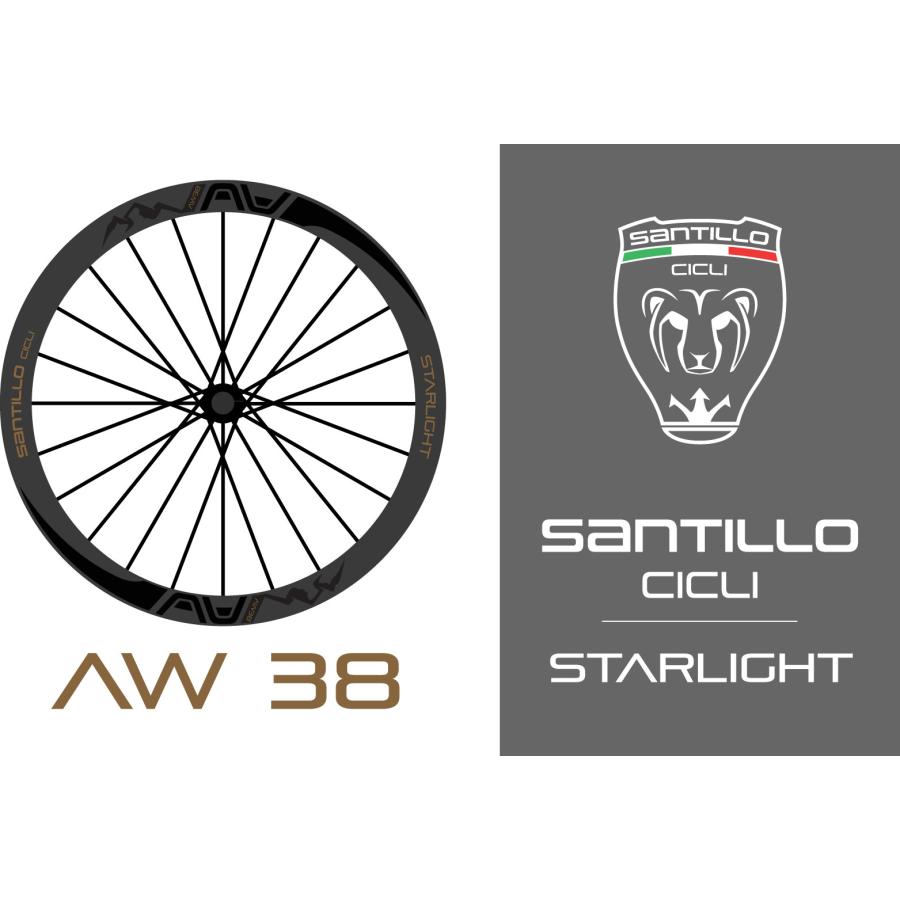 サンティッロチクリ　オリジナルホイール　前後セット（AW 38 wheels Santillo Cicli Starlight ） |  | 01