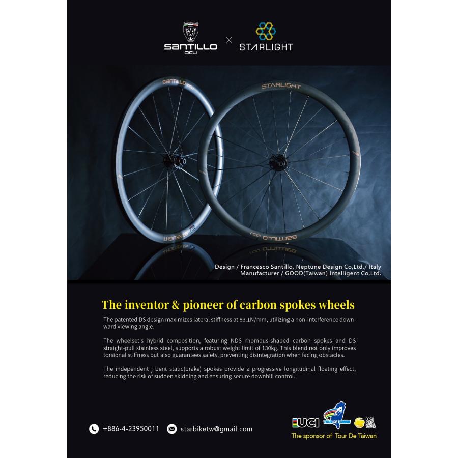 サンティッロチクリ　オリジナルホイール　前後セット（AW 38 wheels Santillo Cicli Starlight ） |  | 03