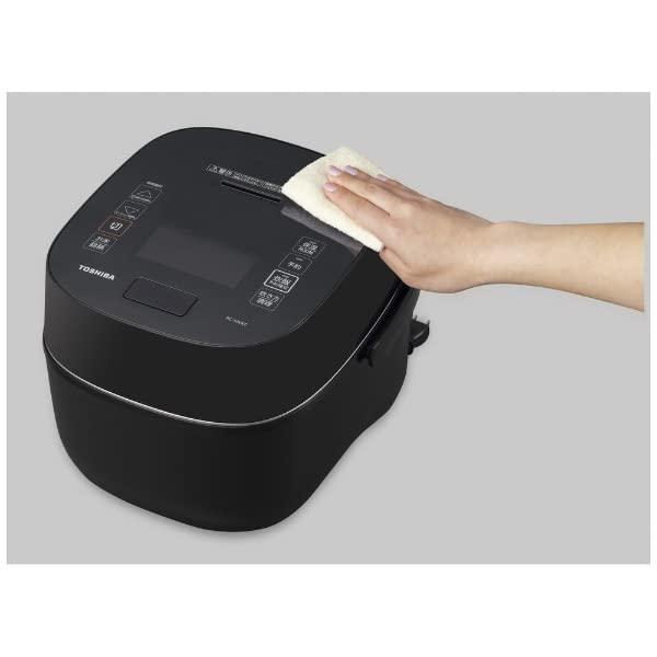 【新版】 TOSHIBA 真空圧力IHジャー炊飯器 炎匠炊き(5.5合炊き) グランブラック RC-10VST(K) 【2550552395】(14372円)