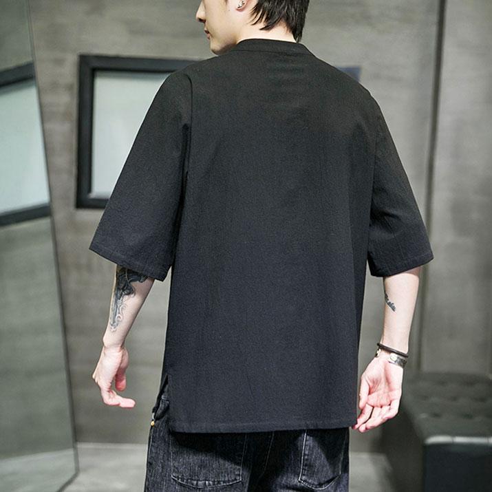 チャイナ服 メンズ ★chaiは最大ポイント3倍★ トップス 男性 春夏 チャイナTシャツ カジュアルチャイナ服 五分袖 普段着チャイナ 民族衣装 中国服 mt10 |  | 14