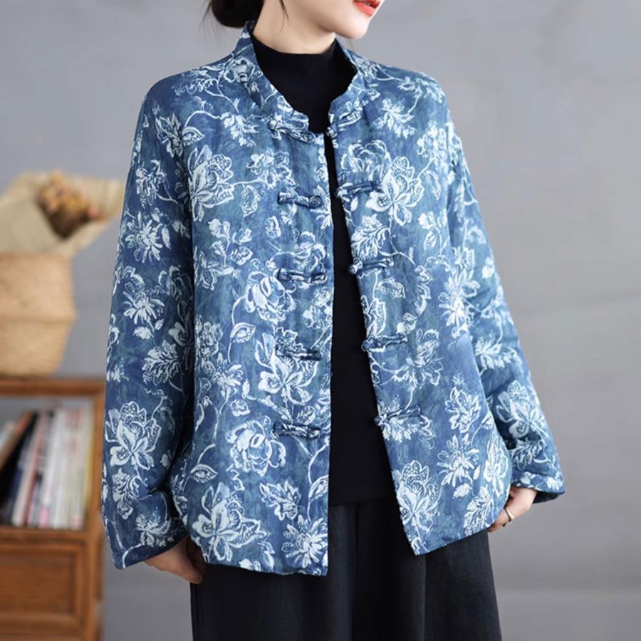 希少　【入手困難】チャイナジャケット　ラビットファー　シルク　高級感　個性派 厚手シルクチャイナジャケット（ ハイグレード）｜チャイナ