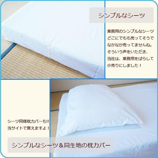 フラットシーツ業務用【50枚入】綿100% 150×250cm シングルサイズ 敷きシーツ ホワイト 白 三露産業 ホテル 民泊 | ブランド登録なし | 03