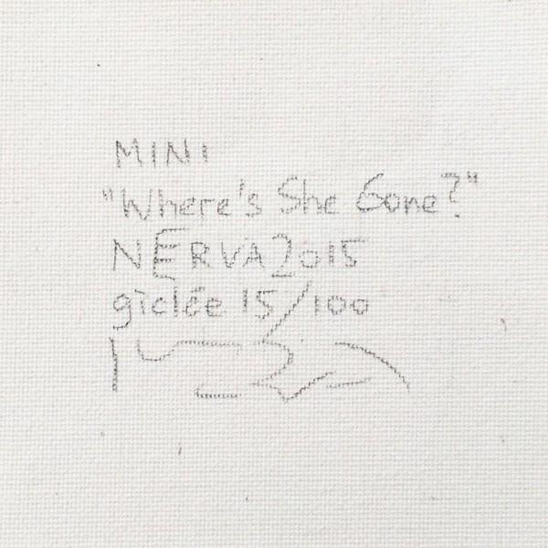 絵画 ネルバ作「あれ？あの娘どこにいっちゃった？」額付き 2015年製作 限定100枚 ジクレー版画 ヨーロッパで大人気 215-251｜nerva｜04