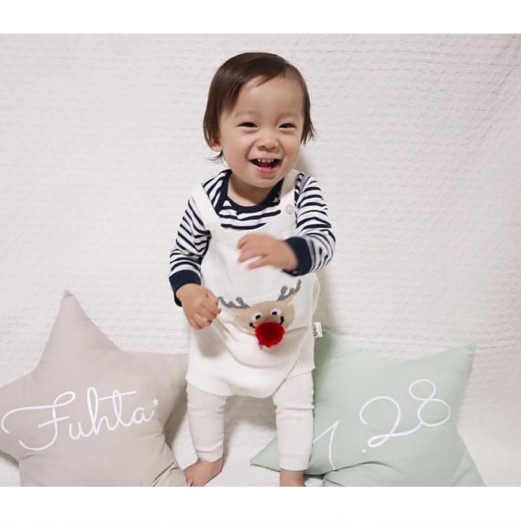 数量限定sale 送料無料 ロンパース 赤ちゃん ベビー 66cm 73cm 80cm ホワイト グレー ニット 男女兼用 男の子 女の子 お揃い コーデ クリスマス Lp15 シアラ ポーチ雑貨屋 通販 Yahoo ショッピング