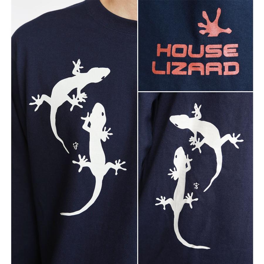 Tシャツ 和柄 長袖 守宮 トカゲ 家守 爬虫類 かっこいい 和風 シンプル ワンポイント おしゃれ Lcs7 和柄tシャツnesnoo 通販 Yahoo ショッピング