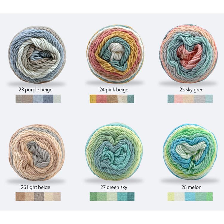 【お取り寄せ】( 手編み糸 福袋 ) 選べる 福袋 レインボー ケーキーヤーン(10個) Rainbow cake yarn │ 100g 23色 毛糸福袋 ※クーポン利用不可※_4