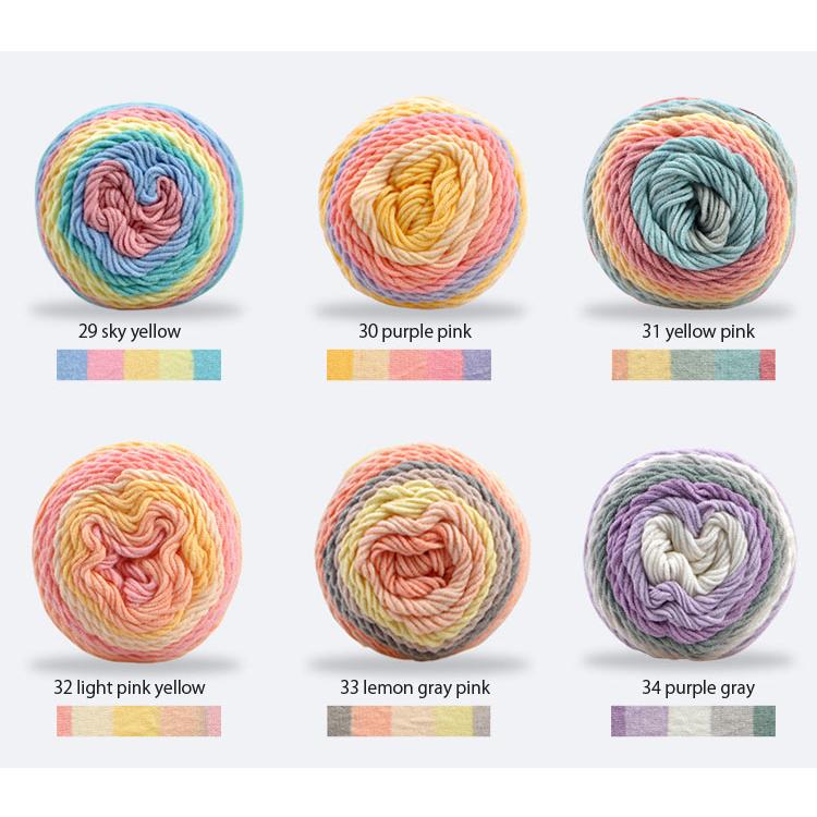 【お取り寄せ】( 手編み糸 福袋 ) 選べる 福袋 レインボー ケーキーヤーン(10個) Rainbow cake yarn │ 100g 23色 毛糸福袋 ※クーポン利用不可※_5