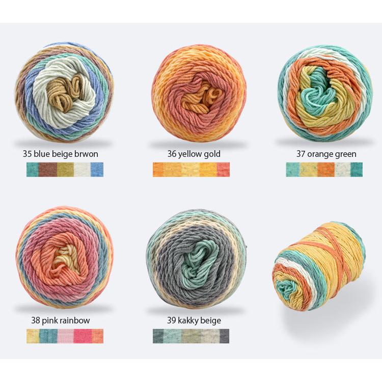 【お取り寄せ】( 手編み糸 福袋 ) 選べる 福袋 レインボー ケーキーヤーン(10個) Rainbow cake yarn │ 100g 23色 毛糸福袋 ※クーポン利用不可※_6