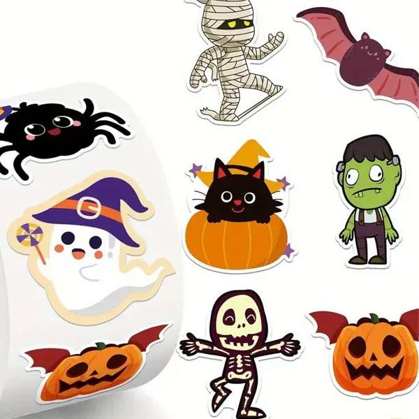 ( ステッカー )  ハロウィン パーティー ステッカー  16個 │ ハロウィンシリーズ【 商用利用可 】 | 