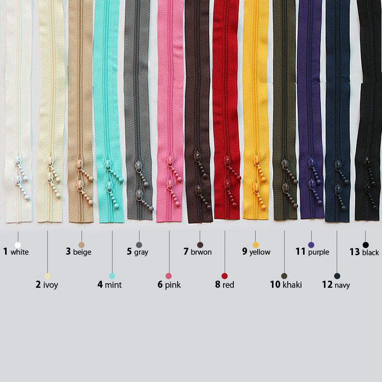( ファスナー ) 4号 オーダーカット 4号樹脂ファスナー │長さ 90cm (13color) 【 商用利用可 】【 スライダー別売 】 |  | 03
