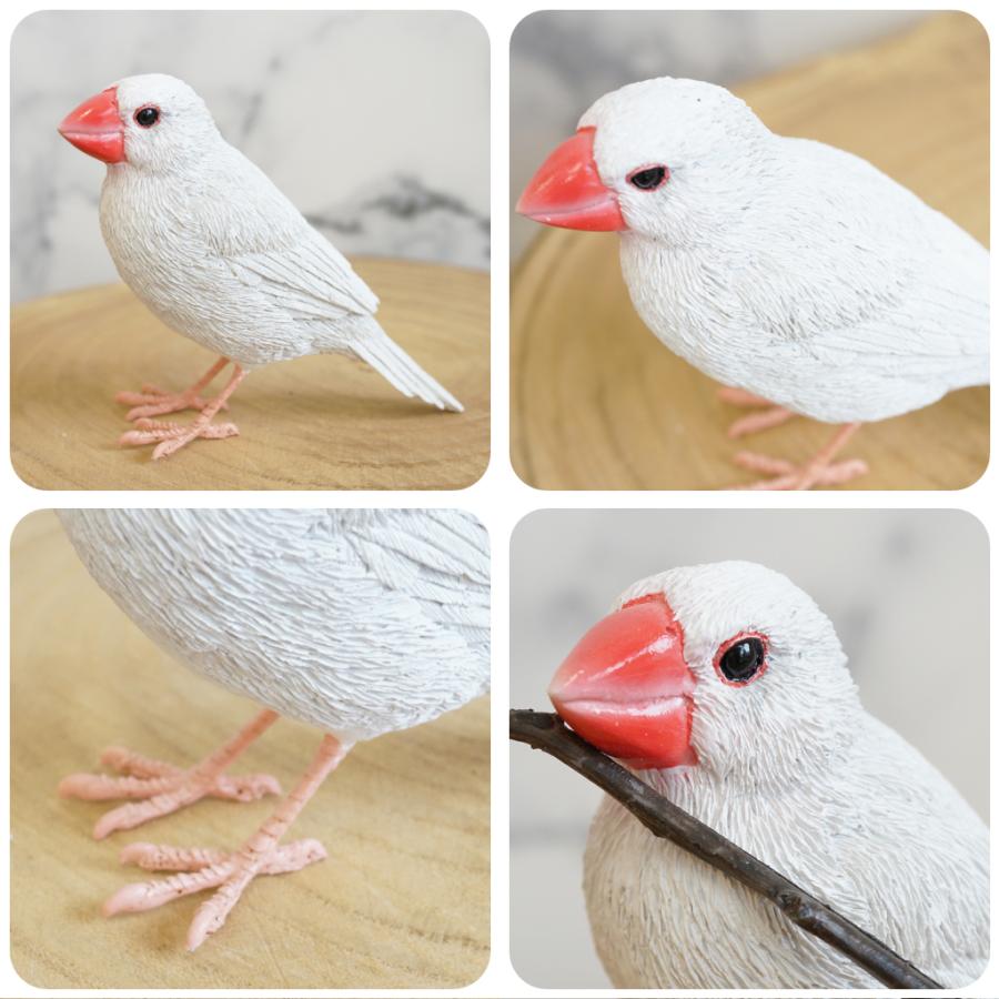 magnet 文鳥 オブジェ 置物 貯金箱 鳥 トリ 桜文鳥 白文鳥 インテリア