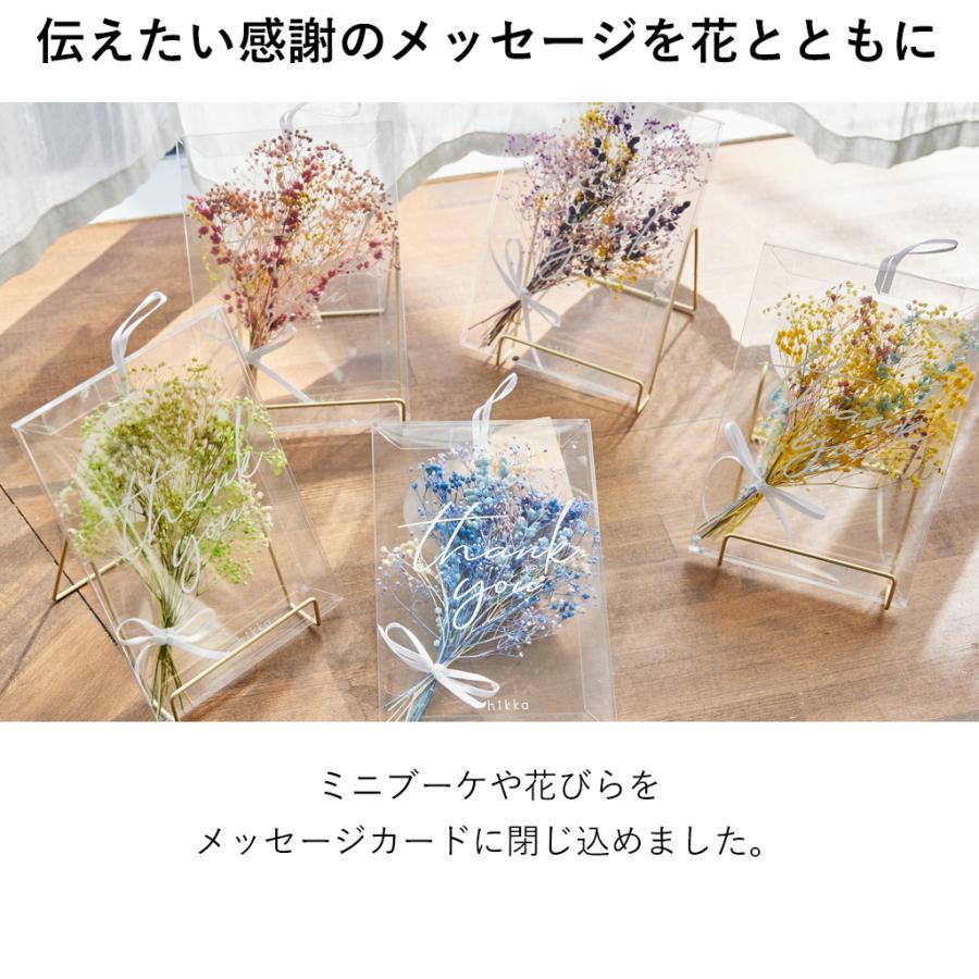 メッセージカード はがき ハガキ ドライフラワー ブリザードフラワー