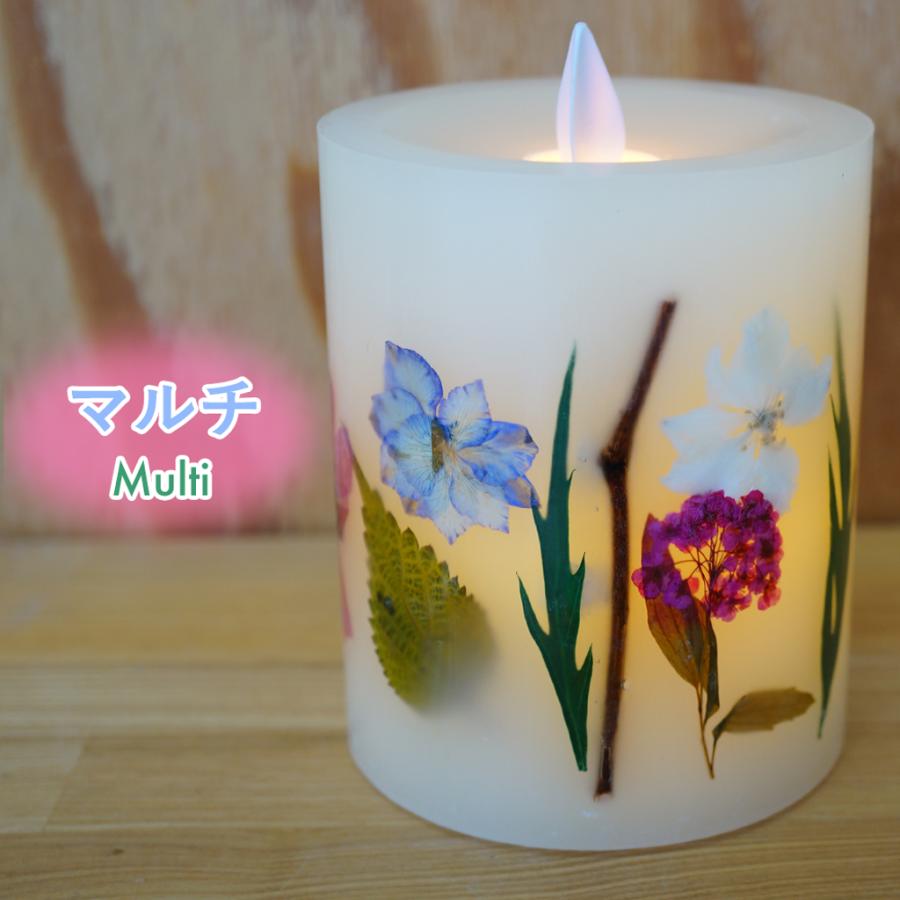 LEDキャンドル 押し花 フリッカーキャンドル 花 天然素材 リラックス