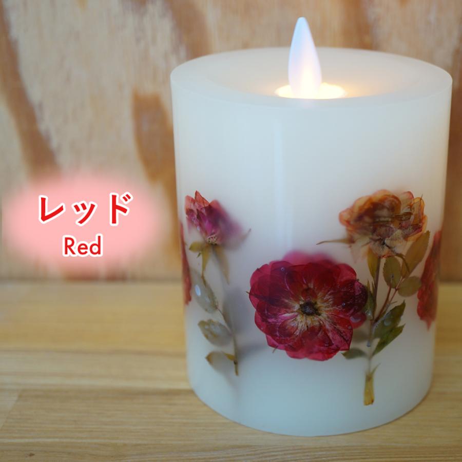 LEDキャンドル 押し花 フリッカーキャンドル 花 天然素材 リラックス