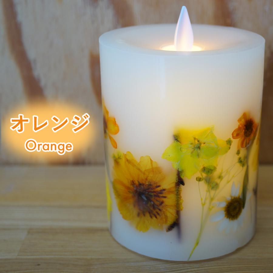 LEDキャンドル 押し花 フリッカーキャンドル 花 天然素材 リラックス
