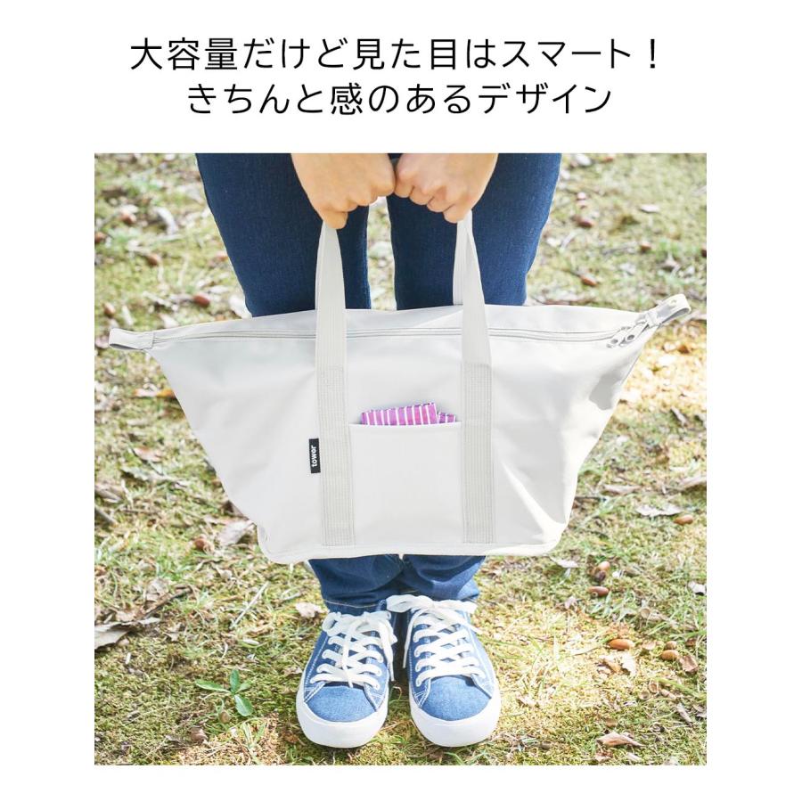 tower 保冷バッグ コンビニ弁当 洗える お弁当バッグ マチ 底広