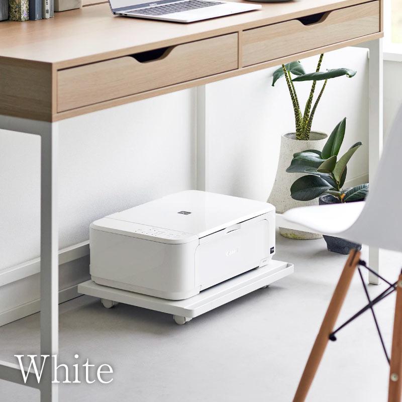 プリンターラック A4プリンター 台車 キャスター付き 取っ手付き ハンドル付き ストック収納 シンプル タワー  山崎実業 tower 2022 2023 | tower | 09