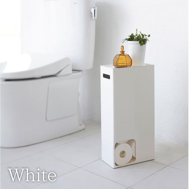 タワー トイレットペーパー収納 トイレラック トイレ収納 ストッカー スチール棚 tower TOWER 3455 3456 山崎実業 |  | 09
