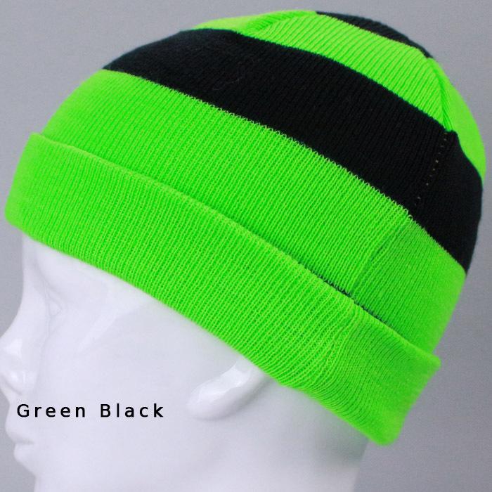 ビーニー ニットキャップ ボーダー ニット帽 COMFY BORDER BEANIE Blue