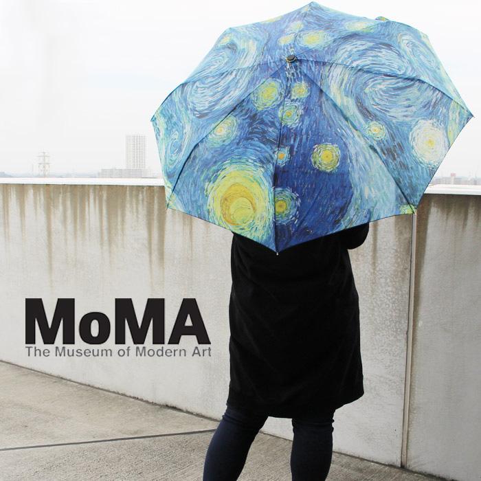 MoMA モマ 折りたたみ傘 Starry Night Umbrella ゴッホ 星月夜