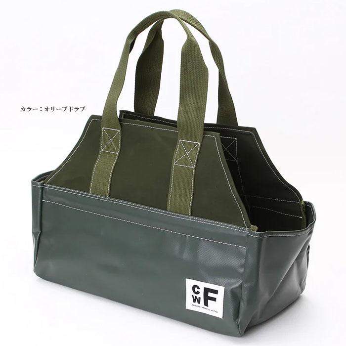 シーダブルエフ トートバッグ CWF LOG HOUSE Olive Drad Black ログ
