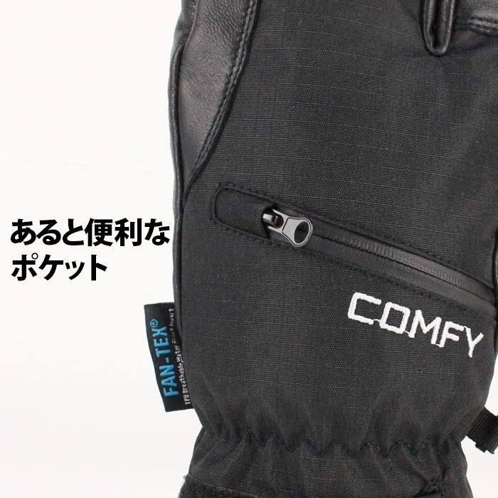 グローブ 手袋 コンフィ COMFY FAN-TEX 3-FINGER LEATHER GLOVE