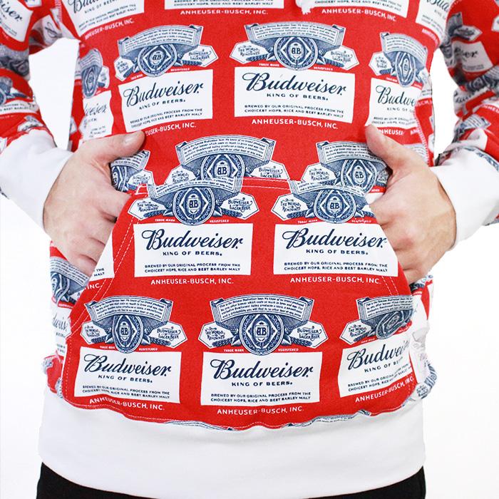 HUF ハフ×バドワイザー パーカー BUDWEISER LABEL P/O HOODIE