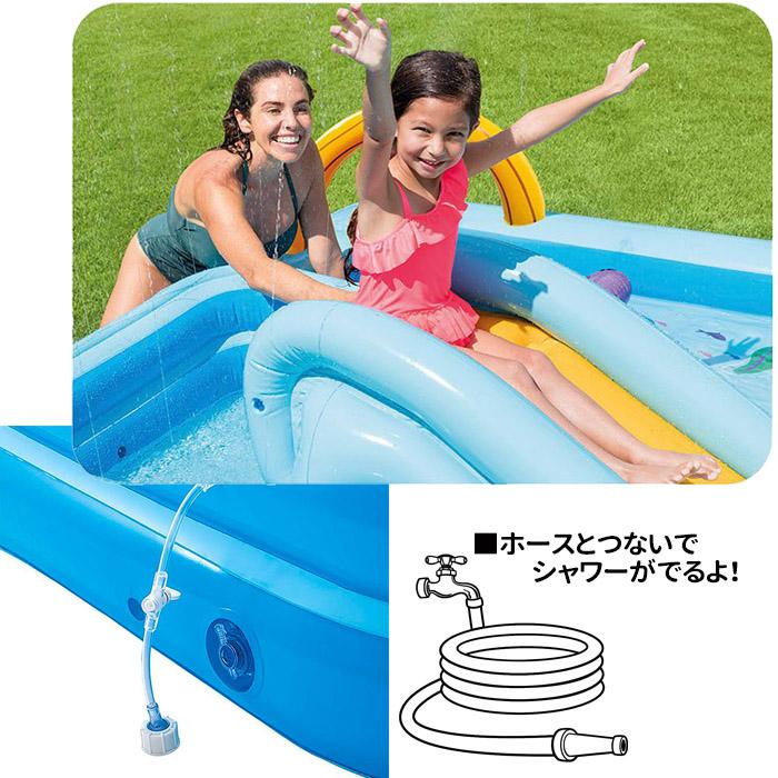 INTEX ジャングルアドベンチャー プール 滑り台・噴水付 INTEX ジャングルアドベンチャー プール 滑り台・噴水付 【公式通販】