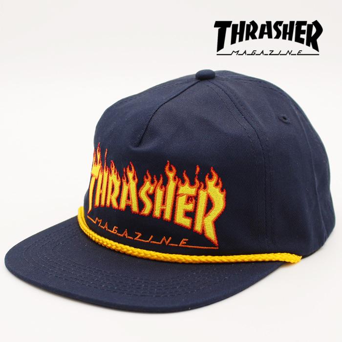 THRASHER（スラッシャー） キャップ THRASHER MAGAZINE FLAME ROPE