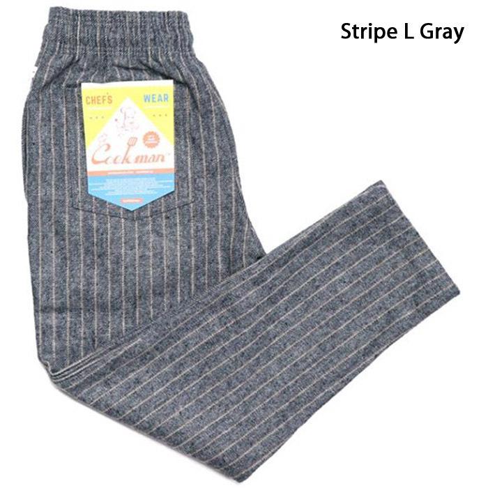 クックマン シェフパンツ cookman usa CHEF PANTS Stripe Beige Stripe L Gray 作業着 仕事着 料理 料理人 パンツ ボトム メンズ 男性｜nest001｜03