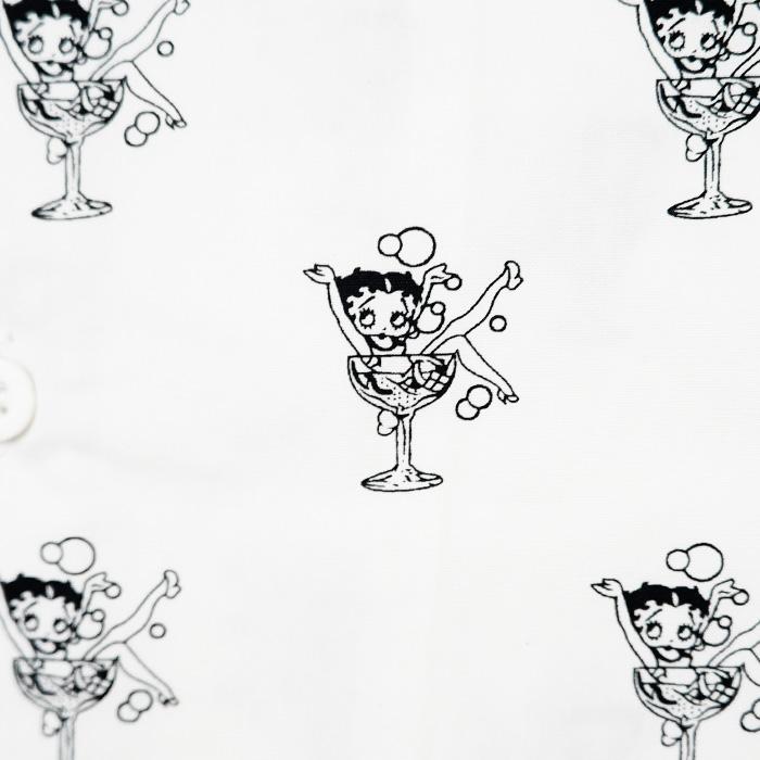 HUF ハフ × ベティーブープ パジャマシャツ 半袖シャツ huf BETTY BOOP 