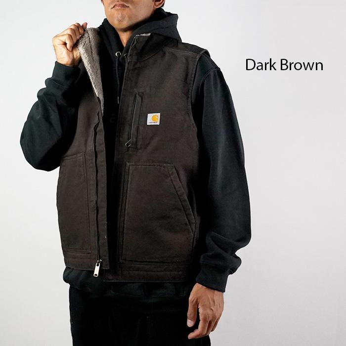 □Carhartt ✰✨ダックベスト黒 ✨【フード】革パッチ□ - トップス □Carhartt ✰✨ダックベスト黒 ✨【フード】革パッチ□ - トップス